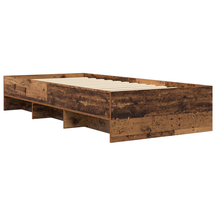 Cadru de pat cu raft Lemn vechi 80 x 200 cm Lemn prelucrat WALTI