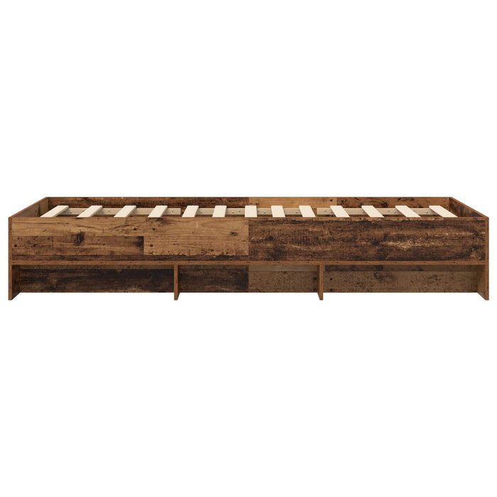 Cadru de pat cu raft Lemn vechi 80 x 200 cm Lemn prelucrat WALTI