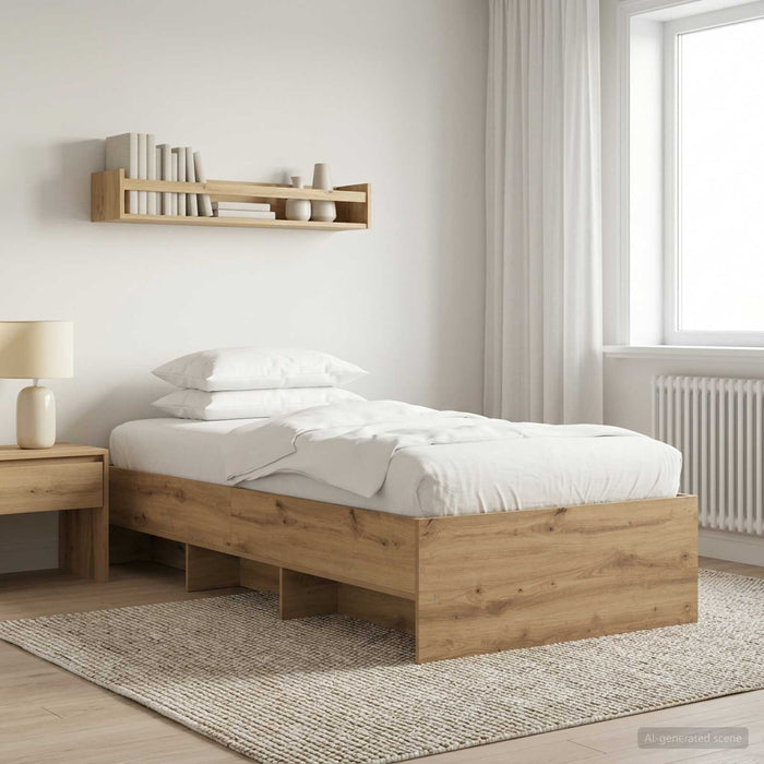 Cadru de pat Stejar artizanal 80 x 200 cm Lemn prelucrat WALTI