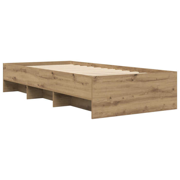 Cadru de pat Stejar artizanal 80 x 200 cm Lemn prelucrat WALTI