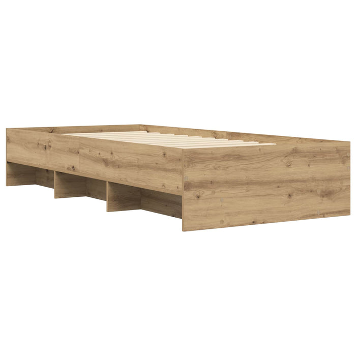 Cadru de pat Stejar artizanal 80 x 200 cm Lemn prelucrat WALTI