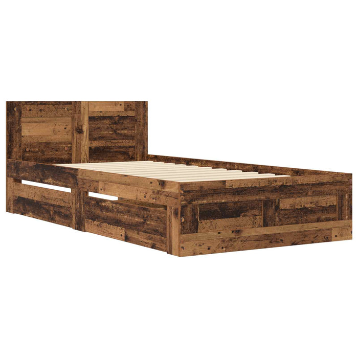 Cadru de Pat cu Tăblie Lemn vechi 80 x 200 cm Lemn prelucrat WALTI