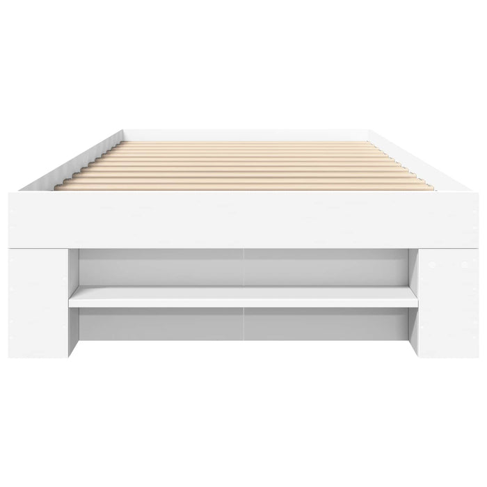 Cadru de pat cu depozitare Alb 80 x 200 cm Lemn prelucrat WALTI