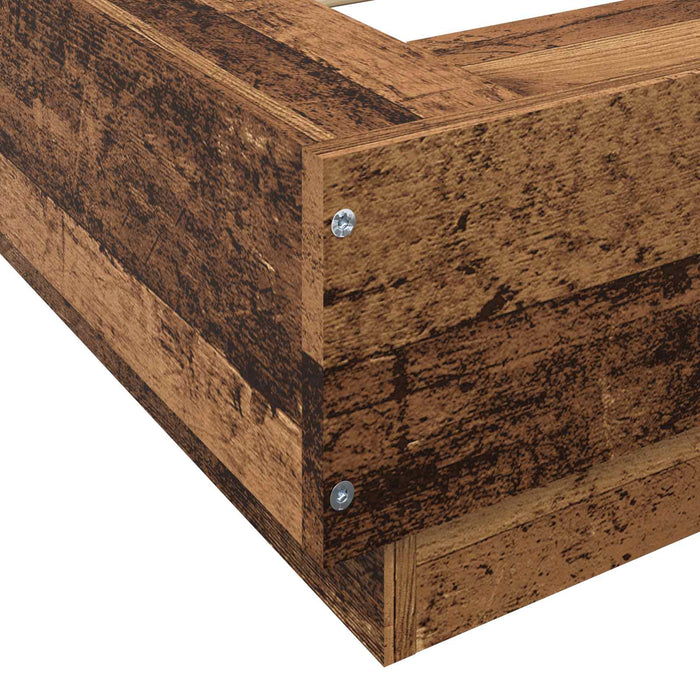 Cadru de pat la sol Lemn vechi 80 x 210 cm Lemn prelucrat WALTI