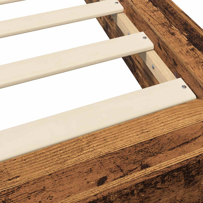 Cadru de pat la sol Lemn vechi 80 x 210 cm Lemn prelucrat WALTI