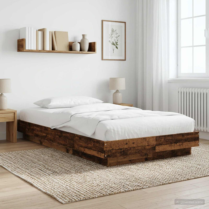 Cadru de pat la sol Lemn vechi 80 x 210 cm Lemn prelucrat WALTI