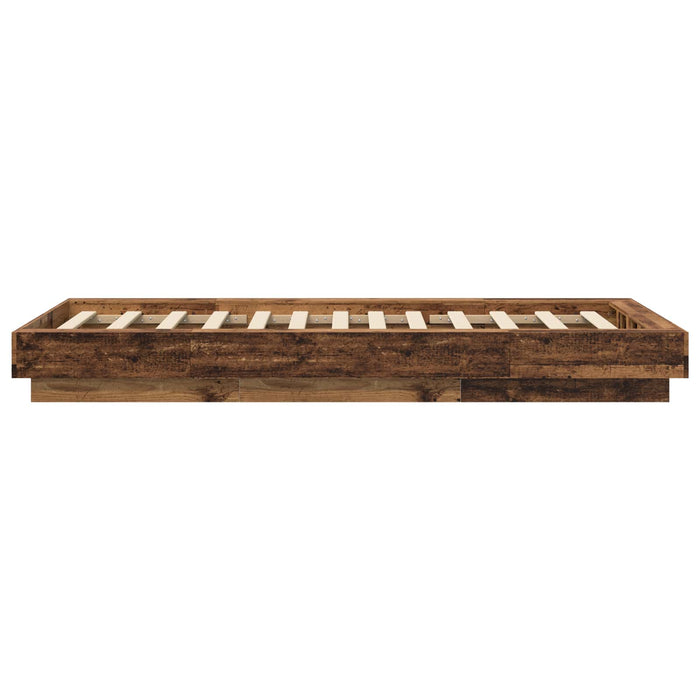 Cadru de pat la sol Lemn vechi 80 x 210 cm Lemn prelucrat WALTI