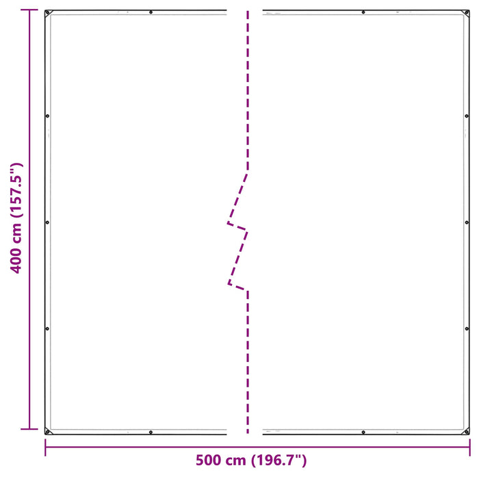 Împătură cu ochiuri Transparent 4 x 5 m Polietilenă - WALTI WALTI