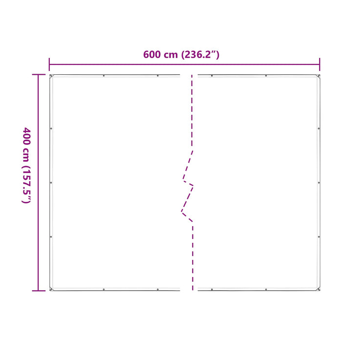 Împătură cu ochiuri Transparent 4 x 6 m Polietilenă - WALTI WALTI