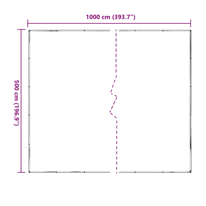 Împătură cu ochiuri Transparent 5 x 10 m Polietilenă - WALTI WALTI