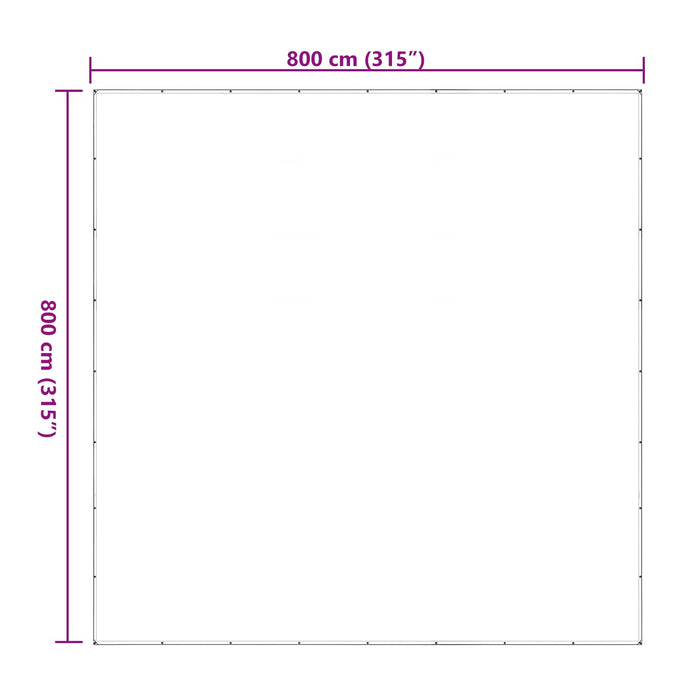 Împătură cu ochiuri Transparent 8 x 8 m Polietilenă - WALTI WALTI