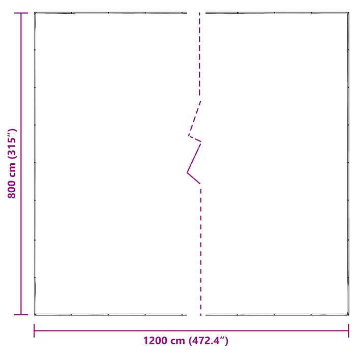 Husă pentru plante Transparent 8 x 12 m PE - WALTI WALTI