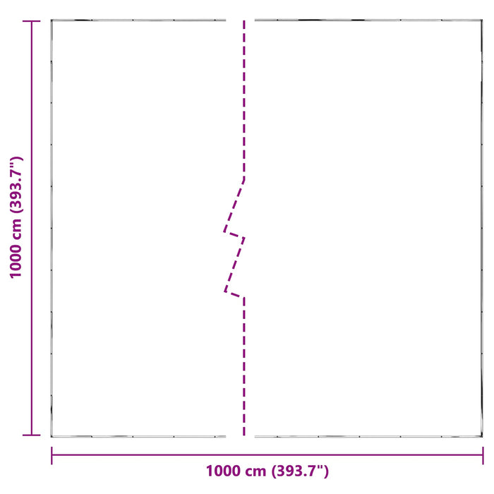Împătură cu ochiuri Transparent 10 x 10 m Polietilenă - WALTI WALTI