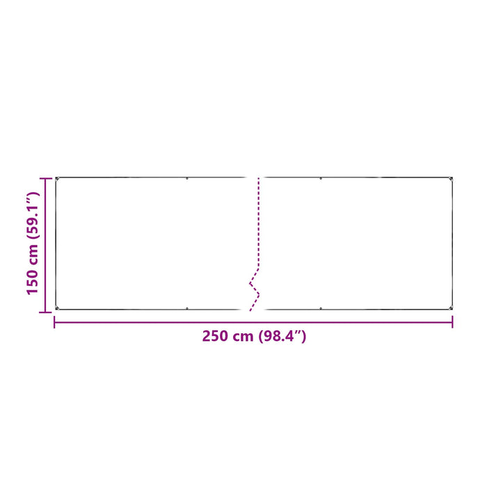 Husă pentru plante Transparent 2,5 x 1,5 m PE WALTI