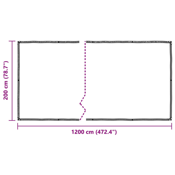 Împătură cu ochiuri Transparent 2 x 12 m Polietilenă - WALTI WALTI