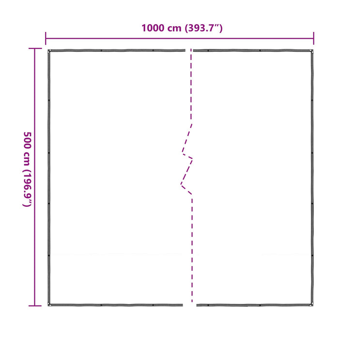 Împătură cu ochiuri Transparent 5 x 10 m Polietilenă - WALTI WALTI