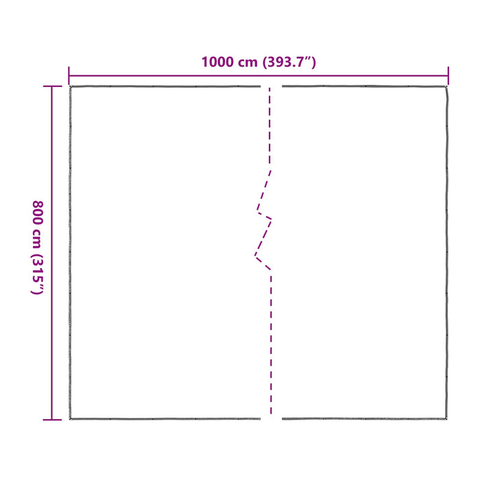 Împătură cu ochiuri Transparent 8 x 10 m Polietilenă - WALTI WALTI