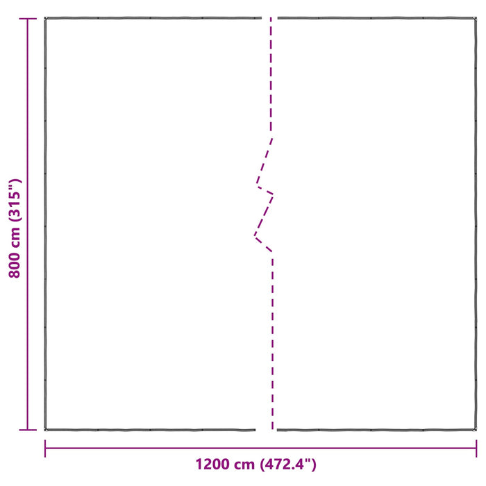 Împătură cu ochiuri Transparent 8 x 12 m Polietilenă - WALTI WALTI