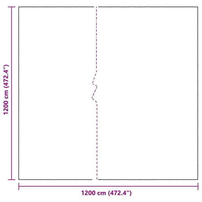 Împătură cu ochiuri Transparent 12 x 12 m Polietilenă - WALTI WALTI