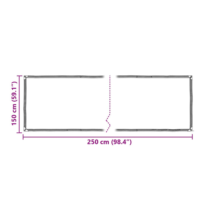 Husă pentru plante Transparent 2,5 x 1,5 m PE WALTI