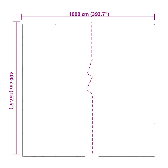 Împătură cu ochiuri Transparent 4 x 10 m Polietilenă - WALTI WALTI