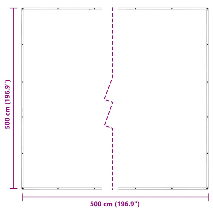 Împătură cu ochiuri Transparent 5 x 5 m Polietilenă - WALTI WALTI