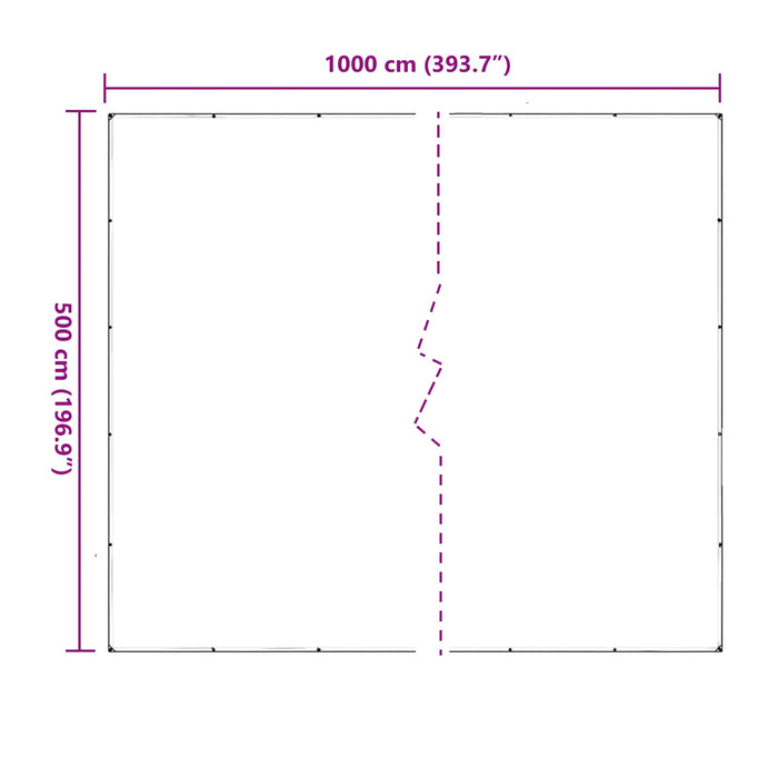 Împătură cu ochiuri Transparent 5 x 10 m Polietilenă - WALTI WALTI