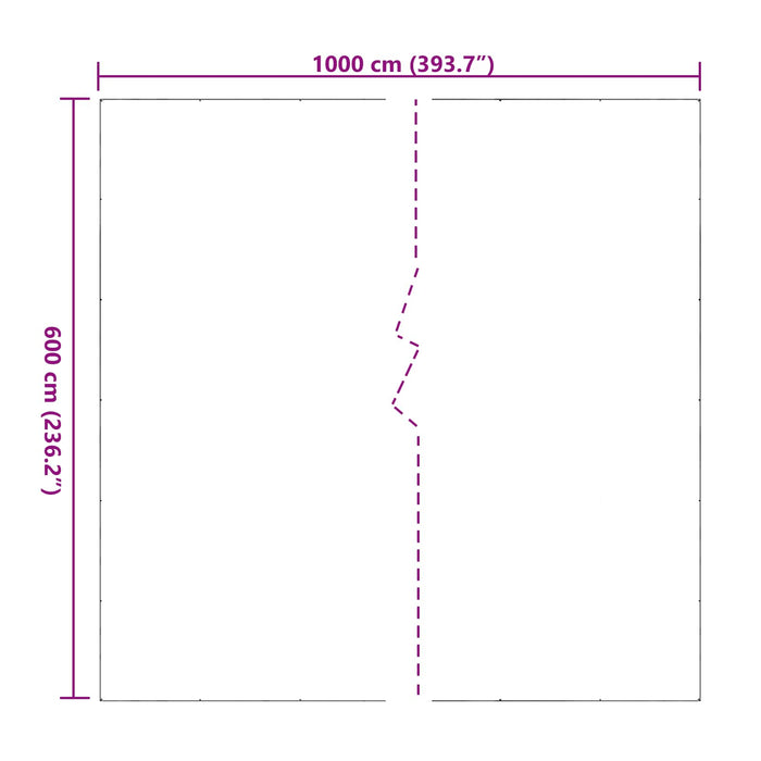 Împătură cu ochiuri Transparent 6 x 10 m Polietilenă - WALTI WALTI