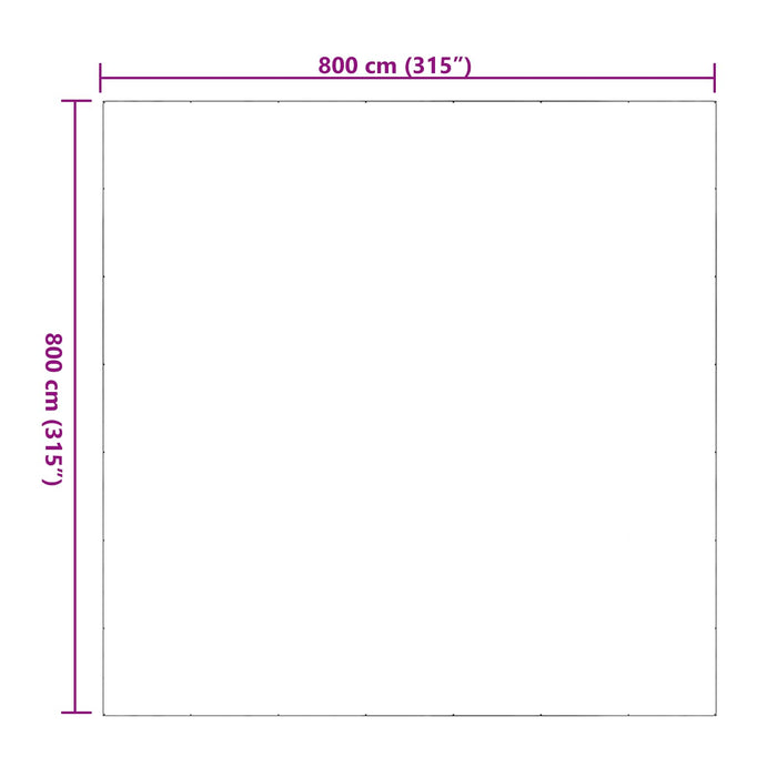 Împătură cu ochiuri Transparent 8 x 8 m Polietilenă - WALTI WALTI