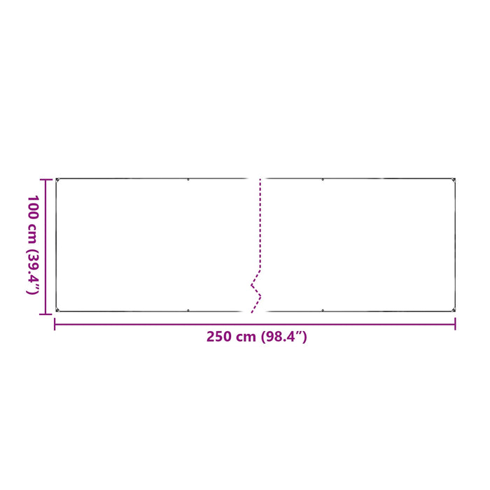 Husă pentru plante Transparent 2,5 x 1 m PVC WALTI