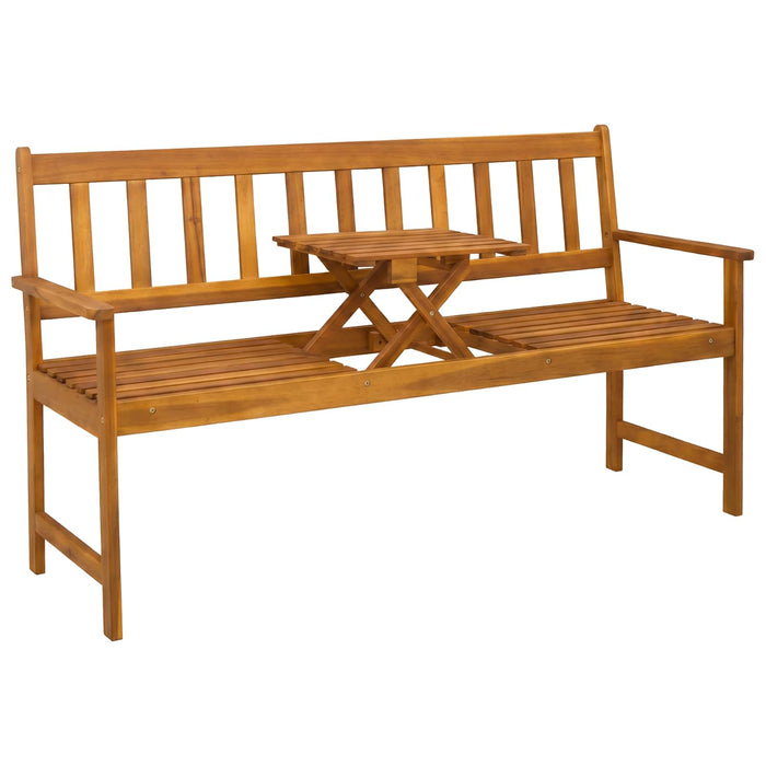 bancă de grădină 158 x 55 x 89 cm Lemn Solid de Acacia natural WALTI