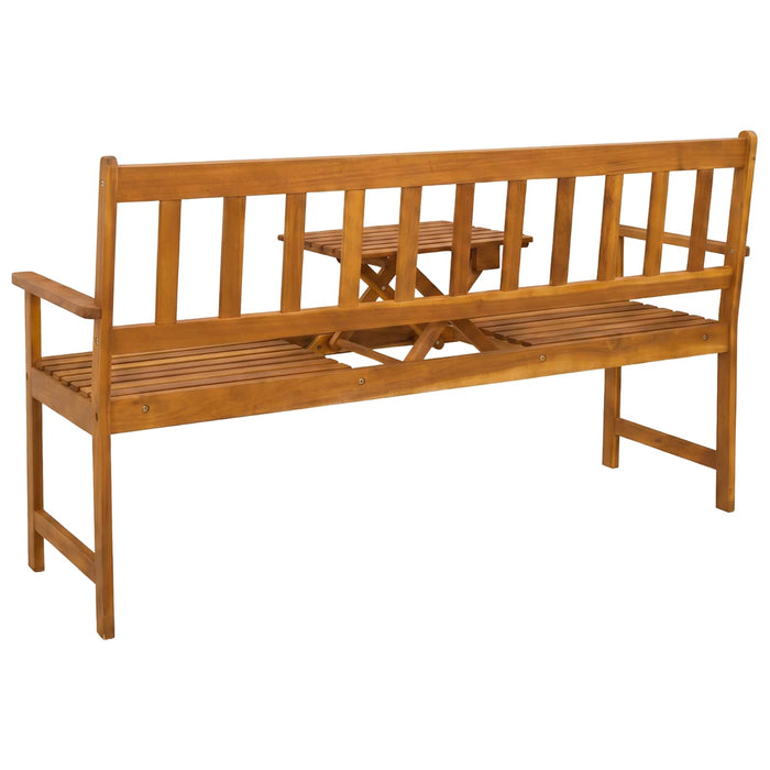 bancă de grădină 158 x 55 x 89 cm Lemn Solid de Acacia natural WALTI