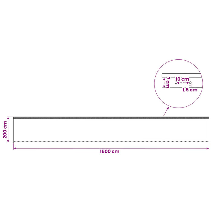 Împătură cu ochiuri 2 buc. Verde 2 x 15 m 260 gsm PE WALTI