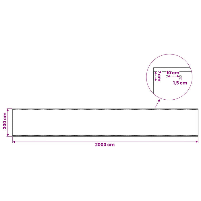 Împătură cu ochiuri 2 buc. Verde 3 x 20 m 260 gsm PE WALTI
