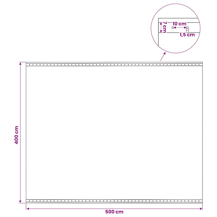 Împătură cu ochiuri 2 buc. Verde 4 x 5 m 260 gsm PE WALTI