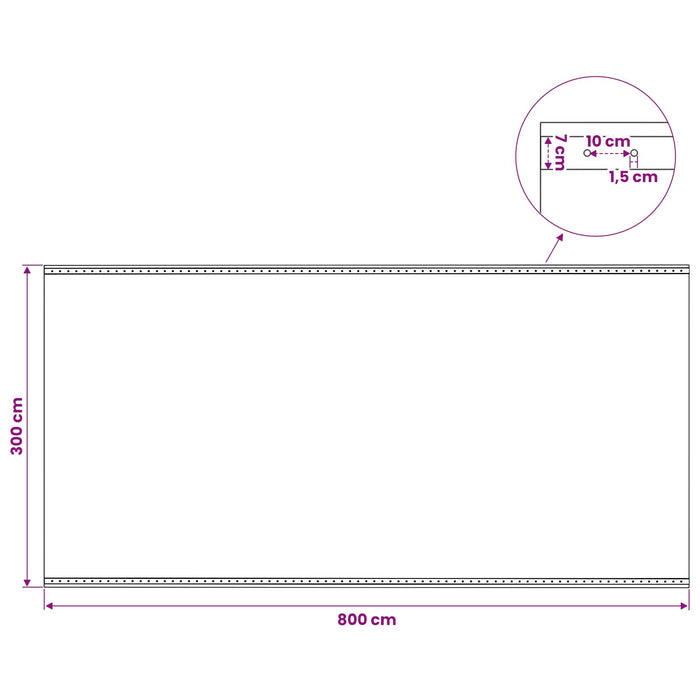 Împătură cu ochiuri 2 buc. Verde 4 x 8 m 260 gsm PE WALTI