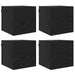 Dulap TV montat pe perete 4 pcs Stejar Negru 30,5 x 30 x 30 cm - WALTI WALTI