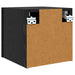 Dulap TV montat pe perete 4 pcs Stejar Negru 30,5 x 30 x 30 cm - WALTI WALTI