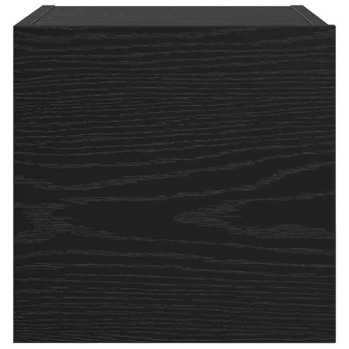 Dulap TV montat pe perete 4 pcs Stejar Negru 30,5 x 30 x 30 cm - WALTI WALTI