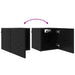 Dulap TV montat pe perete 4 pcs Stejar Negru 30,5 x 30 x 30 cm - WALTI WALTI