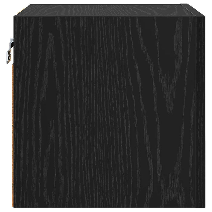 Dulap TV montat pe perete 4 pcs Stejar Negru 30,5 x 30 x 30 cm - WALTI WALTI