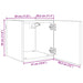 Dulap TV montat pe perete 4 pcs Stejar Negru 30,5 x 30 x 30 cm - WALTI WALTI