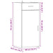 Dulap de depozitare Lemn vechi 40 x 42,5 x 93 cm Lemn prelucrat - WALTI WALTI