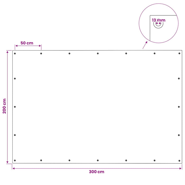 Împătură cu ochiuri Verde 2 x 3 m 140 gsm PE WALTI