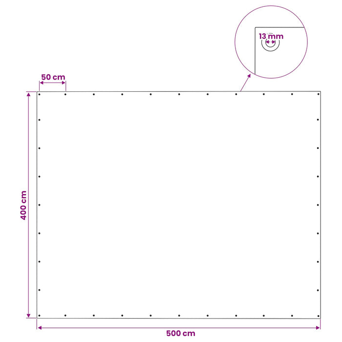 Împătură cu ochiuri Verde 4 x 5 m 140 gsm PE WALTI