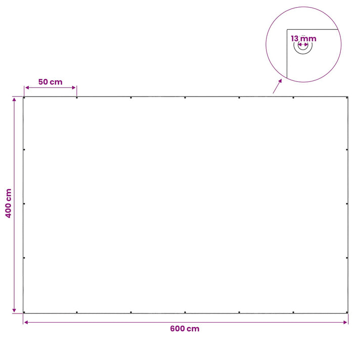 Împătură cu ochiuri Verde 4 x 6 m 140 gsm PE WALTI