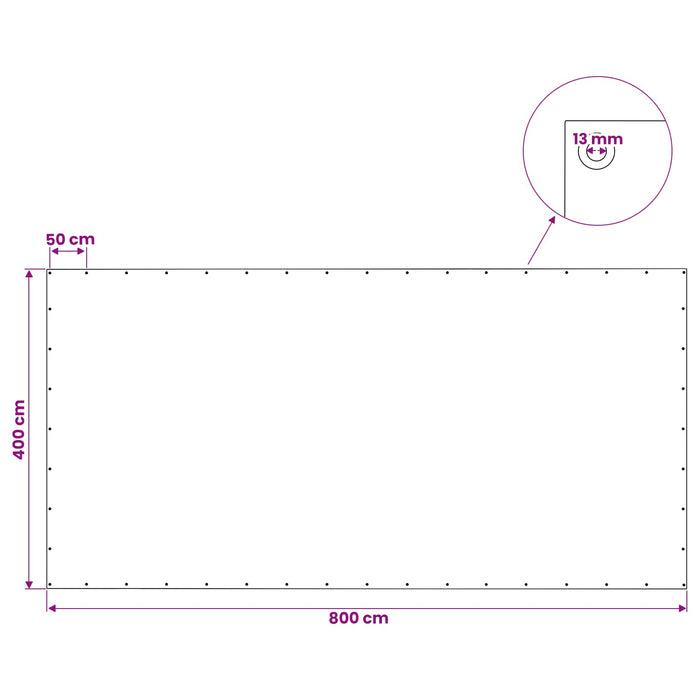 Împătură cu ochiuri Verde 4 x 8 m 140 gsm PE WALTI