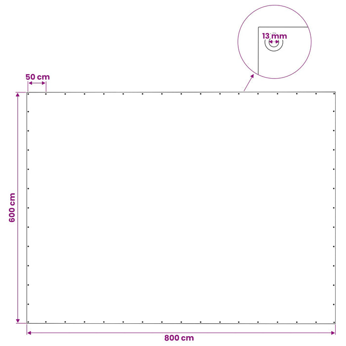 Împătură cu ochiuri Verde 6 x 8 m 140 gsm PE WALTI