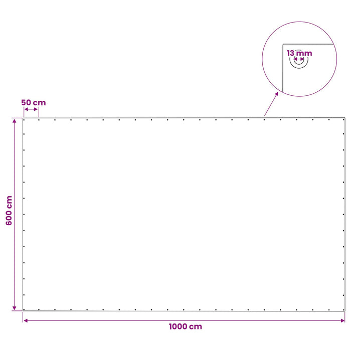 Împătură cu ochiuri Verde 6 x 10 m 140 gsm PE WALTI