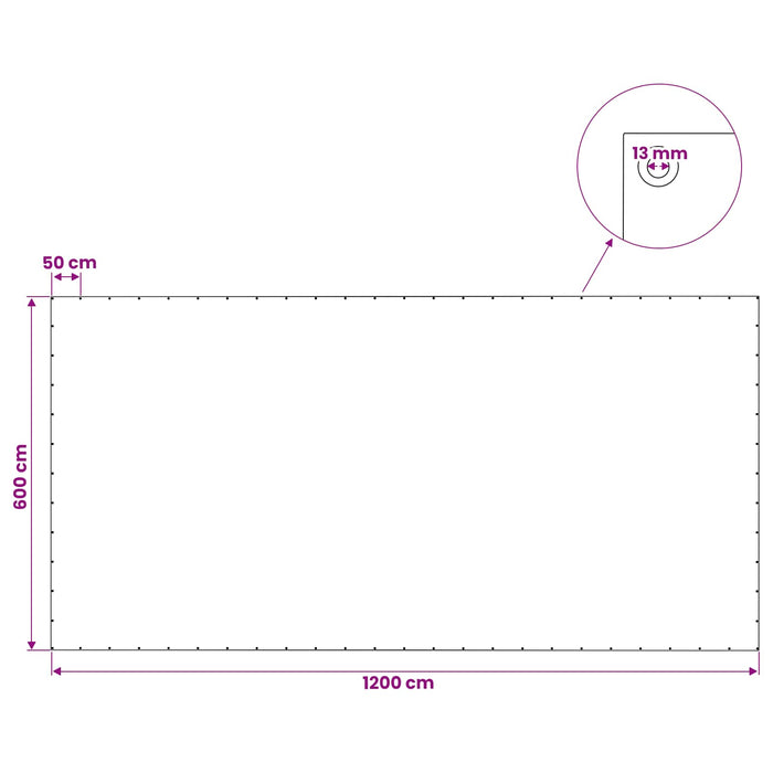 Împătură cu ochiuri Verde 6 x 12 m 140 gsm PE WALTI